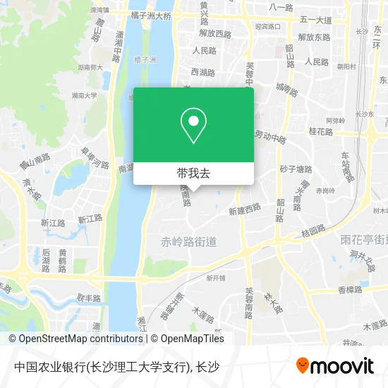 中国农业银行(长沙理工大学支行)地图