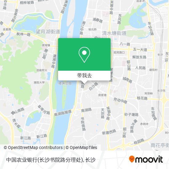 中国农业银行(长沙书院路分理处)地图