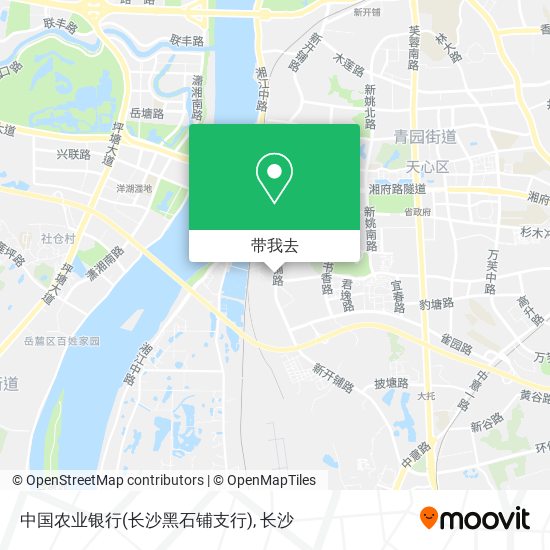 中国农业银行(长沙黑石铺支行)地图