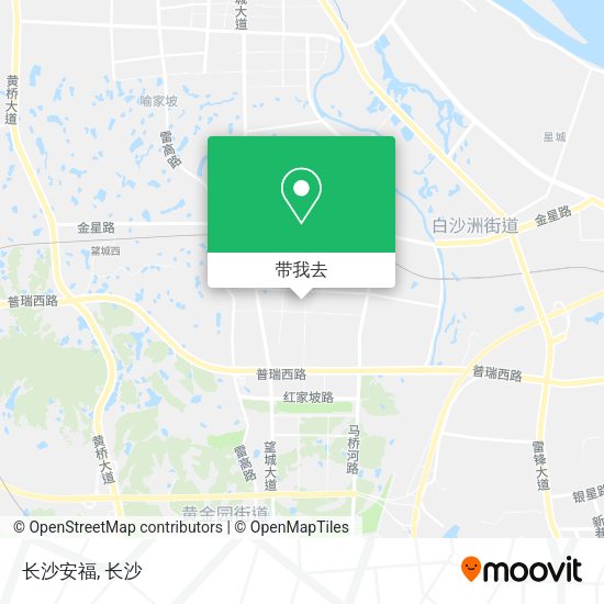 长沙安福地图