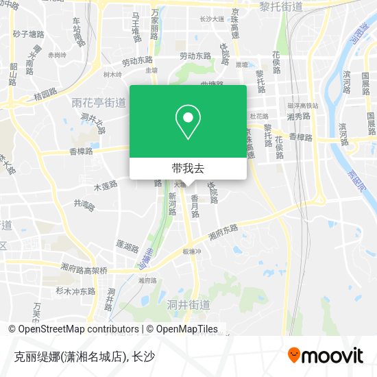 克丽缇娜(潇湘名城店)地图