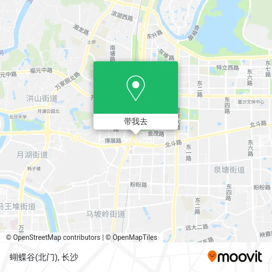 蝴蝶谷(北门)地图
