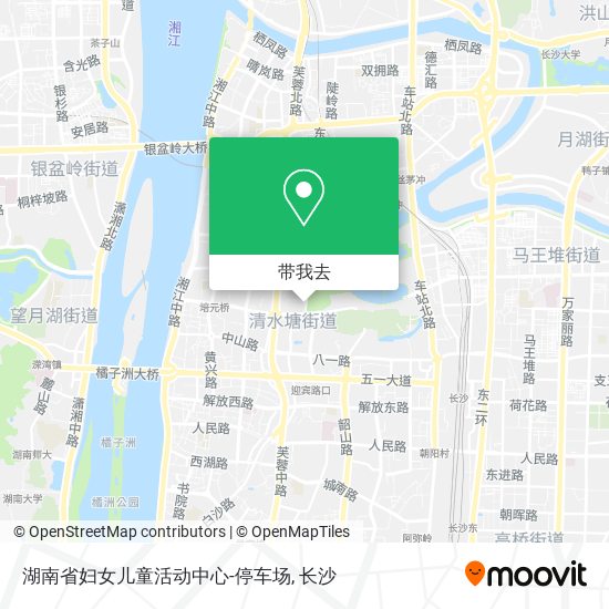 湖南省妇女儿童活动中心-停车场地图
