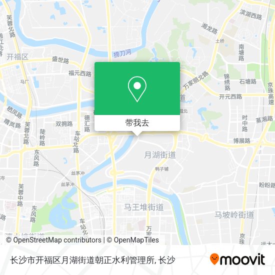 长沙市开福区月湖街道朝正水利管理所地图