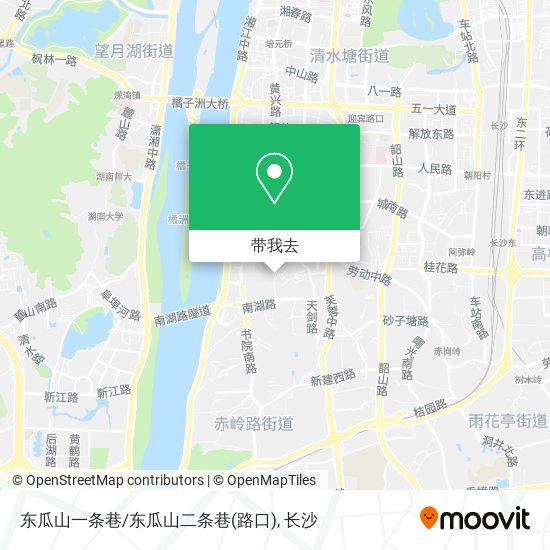 东瓜山一条巷/东瓜山二条巷(路口)地图