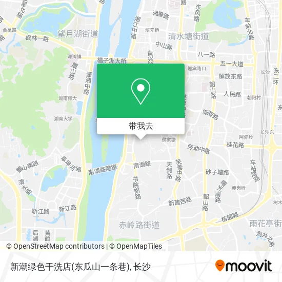 新潮绿色干洗店(东瓜山一条巷)地图
