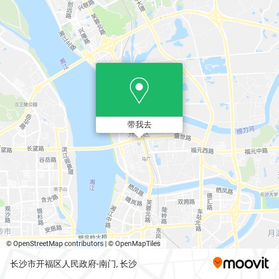 长沙市开福区人民政府-南门地图