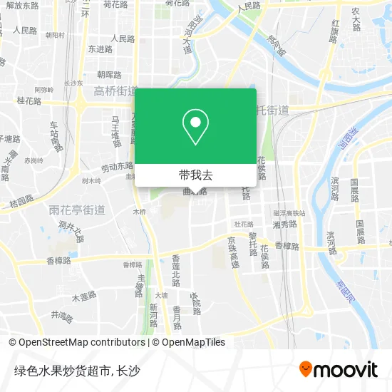 绿色水果炒货超市地图