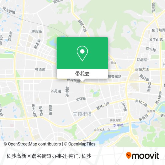 长沙高新区麓谷街道办事处-南门地图