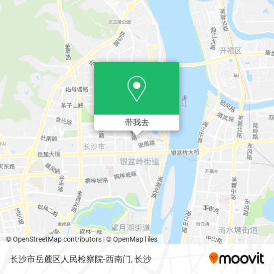 长沙市岳麓区人民检察院-西南门地图