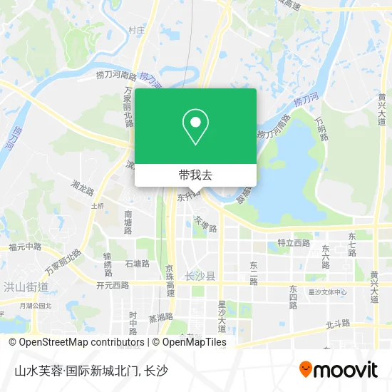 山水芙蓉·国际新城北门地图