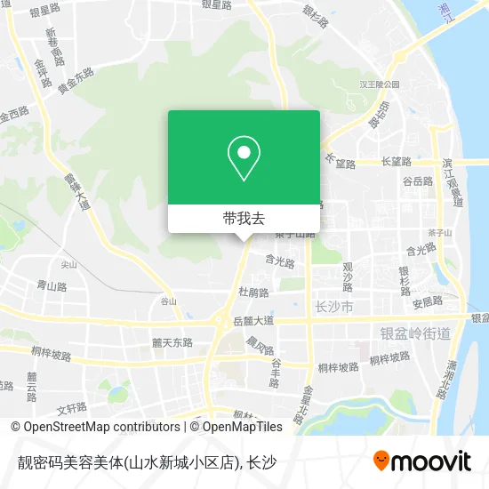 靓密码美容美体(山水新城小区店)地图