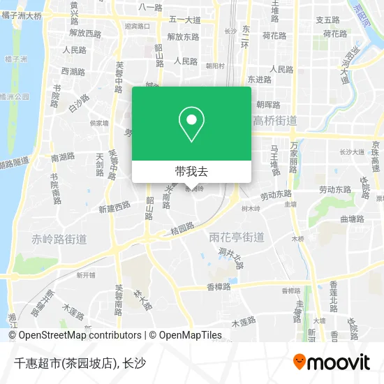千惠超市(茶园坡店)地图