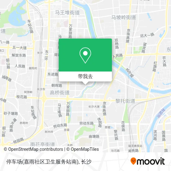 停车场(嘉雨社区卫生服务站南)地图