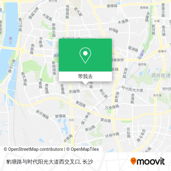 豹塘路与时代阳光大道西交叉口地图