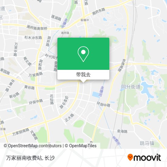 万家丽南收费站地图