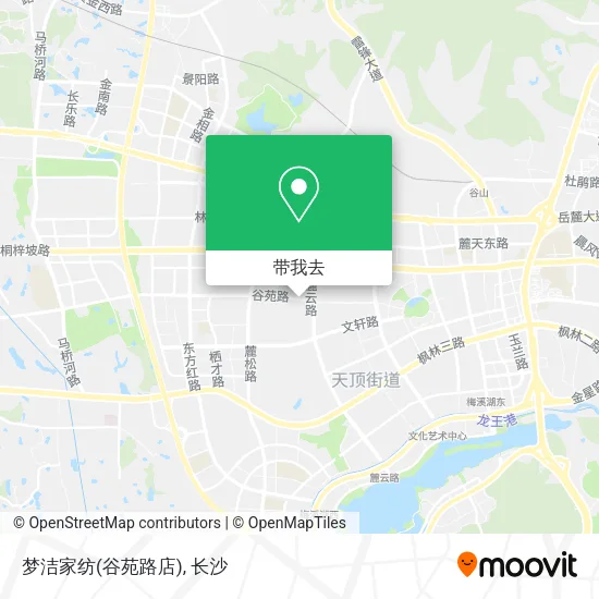 梦洁家纺(谷苑路店)地图