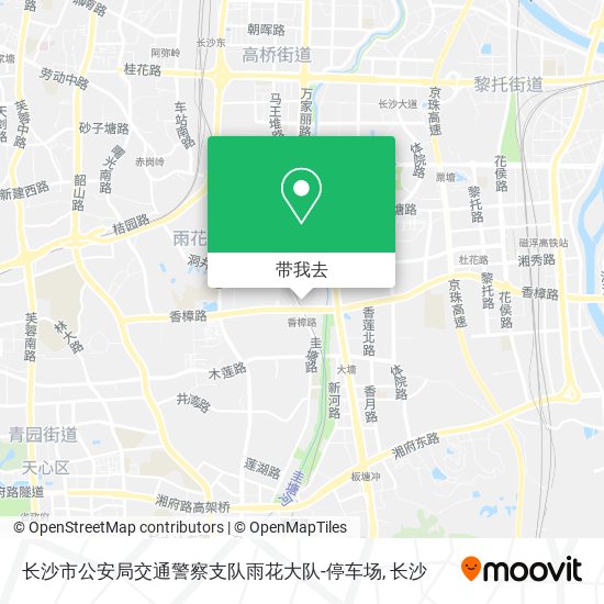 长沙市公安局交通警察支队雨花大队-停车场地图