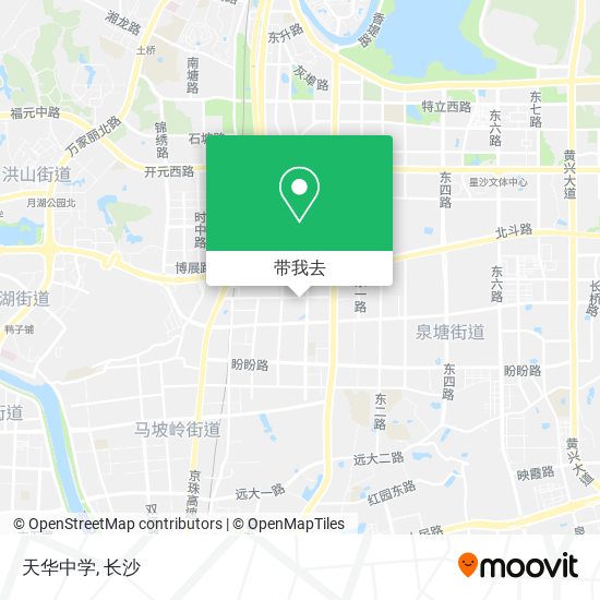 天华中学地图