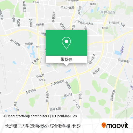 长沙理工大学(云塘校区)-综合教学楼地图