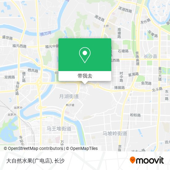 大自然水果(广电店)地图