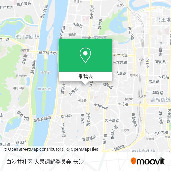 白沙井社区-人民调解委员会地图