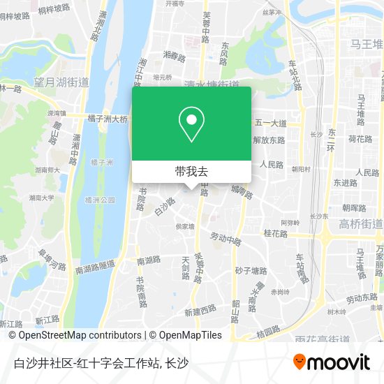 白沙井社区-红十字会工作站地图