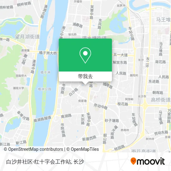 白沙井社区-红十字会工作站地图
