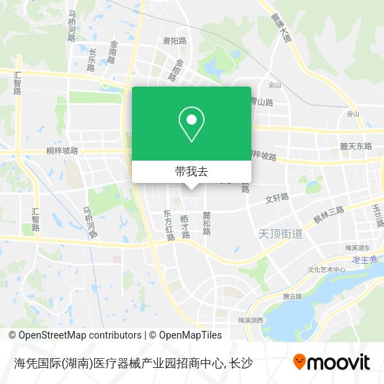海凭国际(湖南)医疗器械产业园招商中心地图