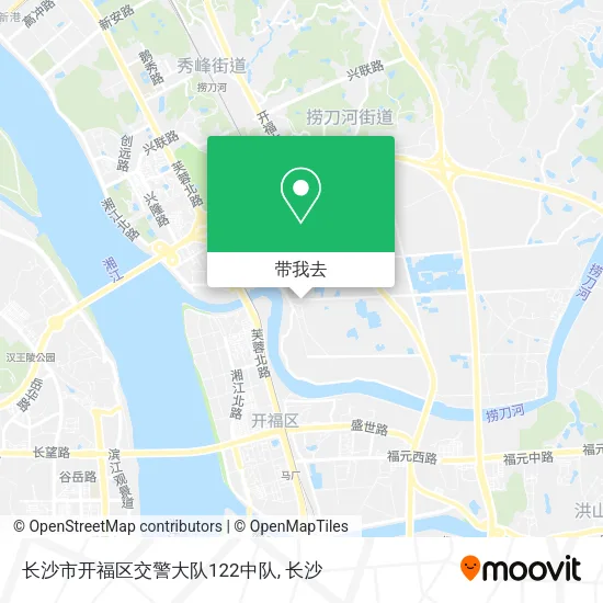 长沙市开福区交警大队122中队地图