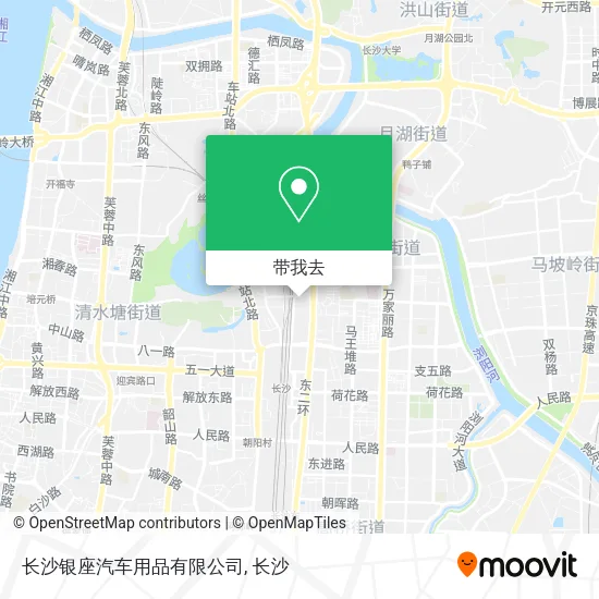 长沙银座汽车用品有限公司地图