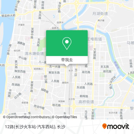 12路(长沙火车站-汽车西站)地图