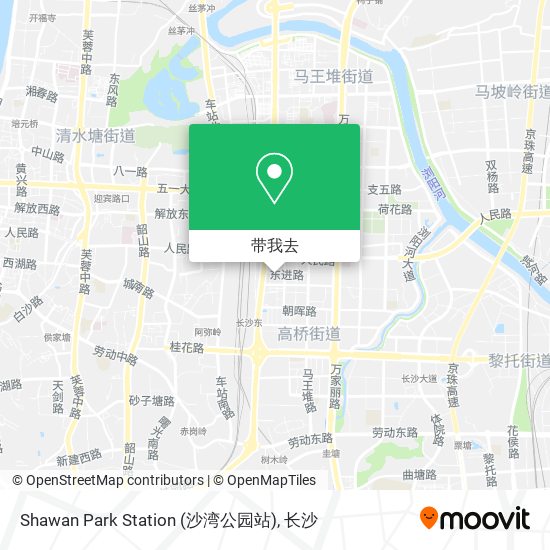 Shawan Park Station (沙湾公园站)地图