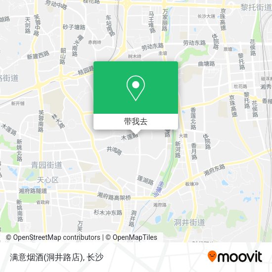 满意烟酒(洞井路店)地图