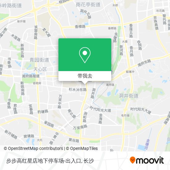 步步高红星店地下停车场-出入口地图