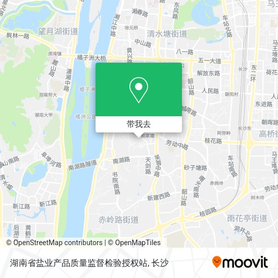 湖南省盐业产品质量监督检验授权站地图