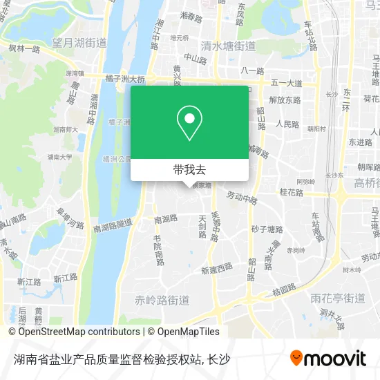 湖南省盐业产品质量监督检验授权站地图