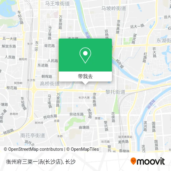衡州府三菜一汤(长沙店)地图