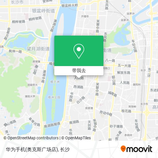 华为手机(奥克斯广场店)地图