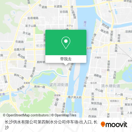 长沙供水有限公司第四制水分公司停车场-出入口地图