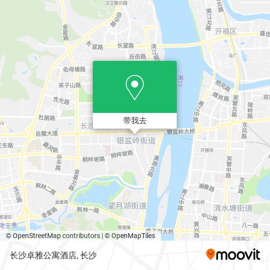 长沙卓雅公寓酒店地图