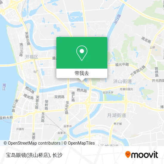 宝岛眼镜(洪山桥店)地图