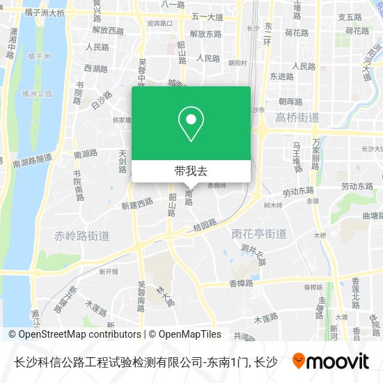 长沙科信公路工程试验检测有限公司-东南1门地图