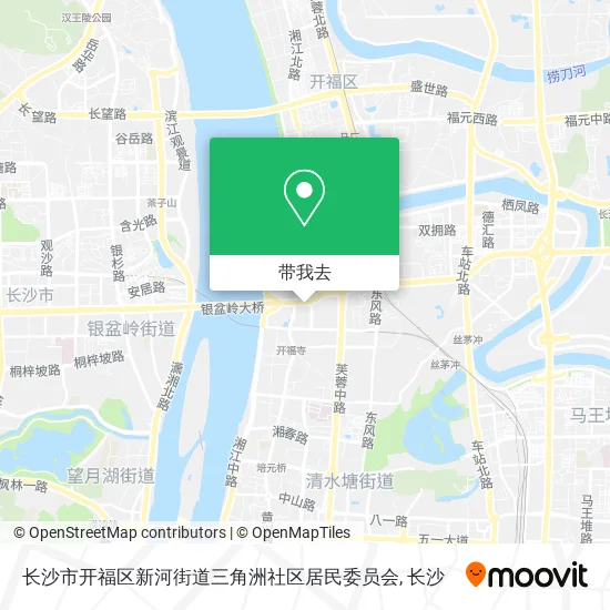 长沙市开福区新河街道三角洲社区居民委员会地图
