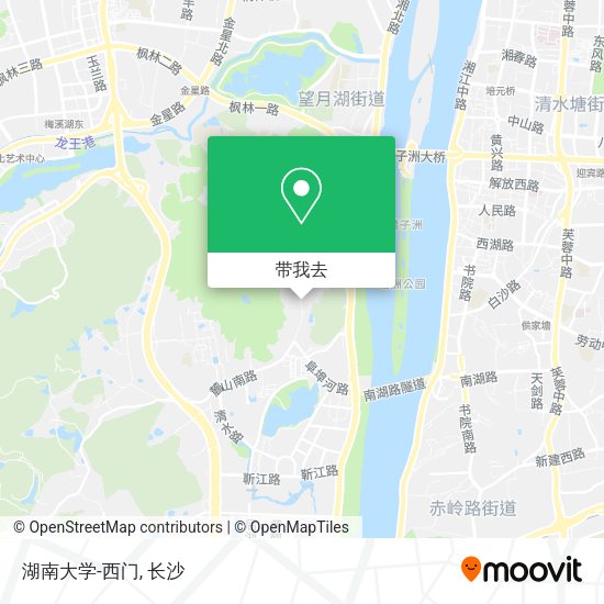 湖南大学-西门地图