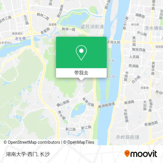 湖南大学-西门地图