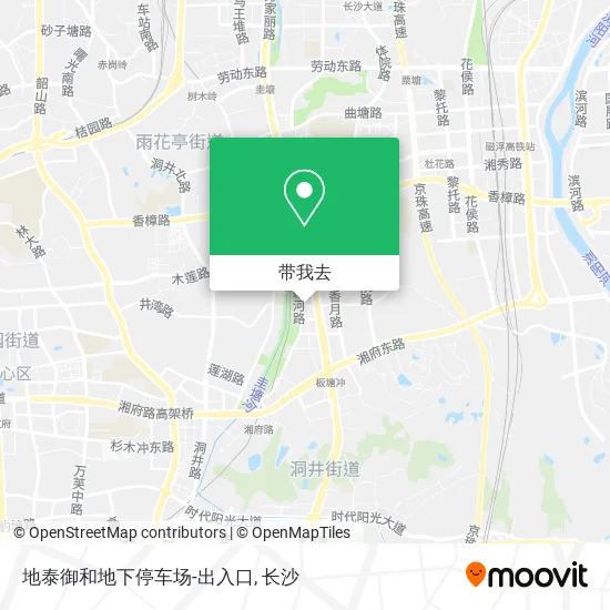 地泰御和地下停车场-出入口地图