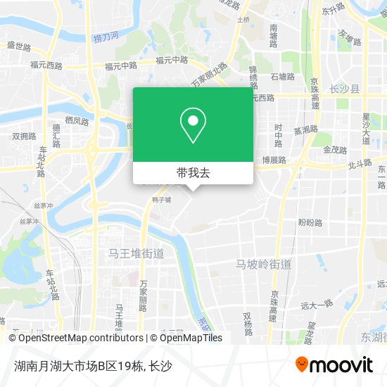 湖南月湖大市场B区19栋地图