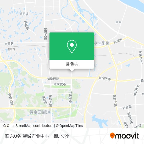 联东U谷·望城产业中心一期地图