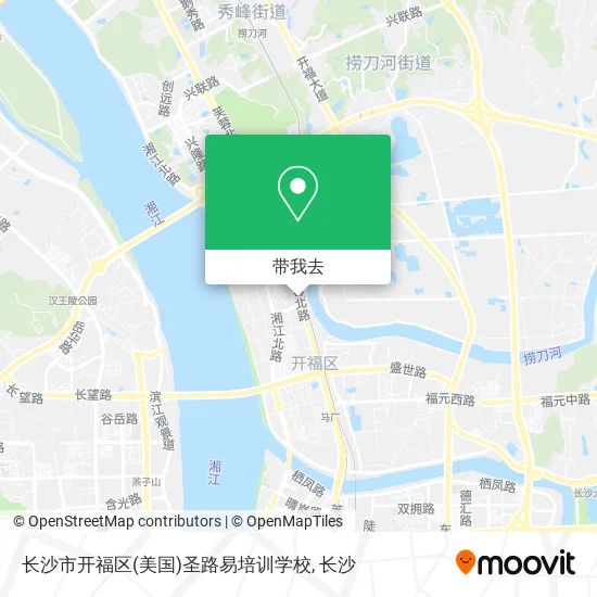 长沙市开福区(美国)圣路易培训学校地图